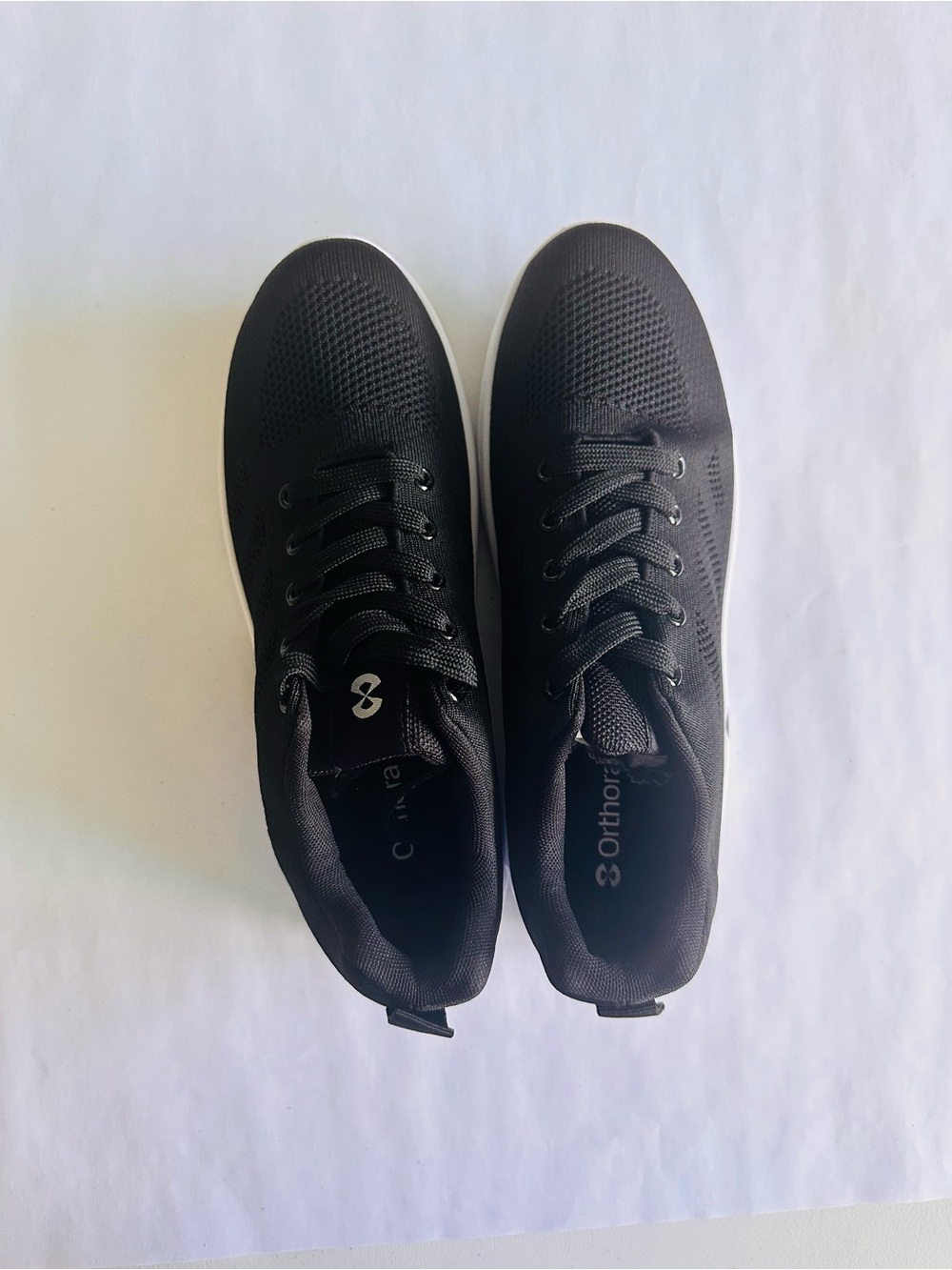 Men's Black Lace-Up Comfort Sneakers